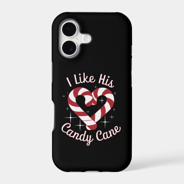 I Like His Candy Cane Funny Couples Matching   (Back)