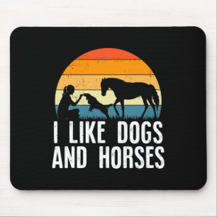 I Like Horses & Maybe 3 People Funny Horseback Mouse Pad