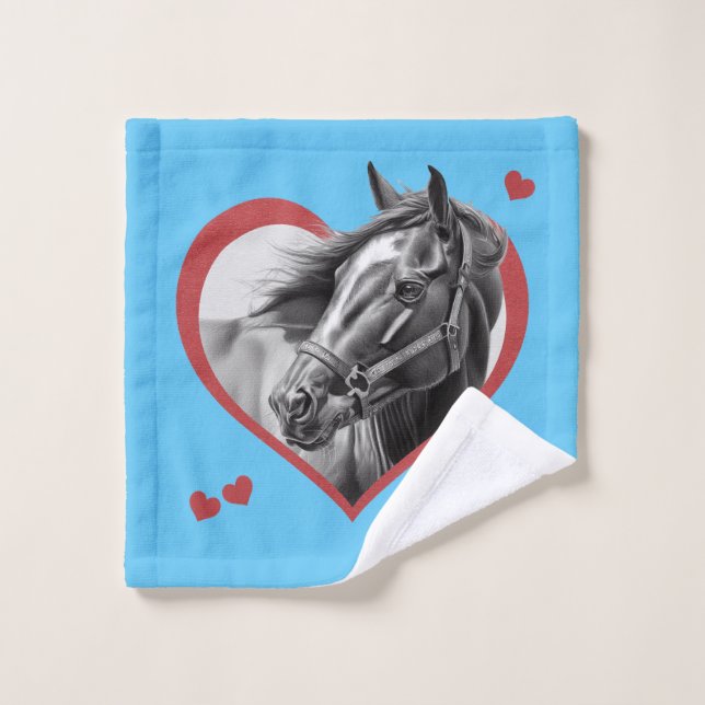 I Like Horses new 2 Wash Cloth (Wash Cloth)