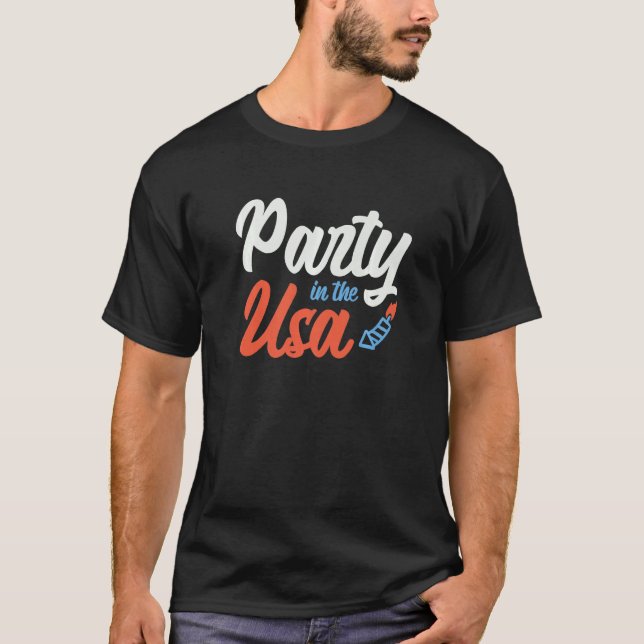 I Like How He Bangs  4th Of July T-Shirt (Front)