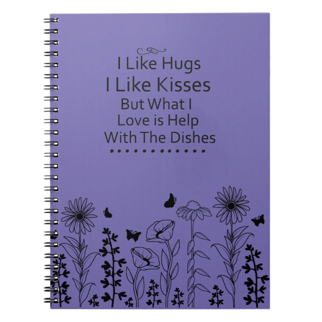 I Like Hugs and Kisses Notebook (Front)