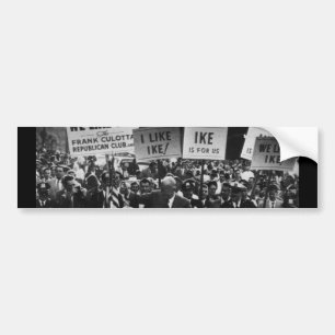 I Like Ike Dwight D. Eisenhower Campaign Bumper Sticker