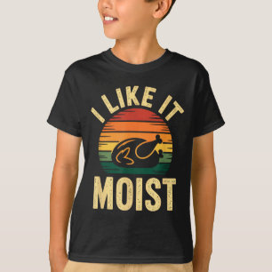I Like It Moist Uni Kids Black Thanksgiving  T-Shirt