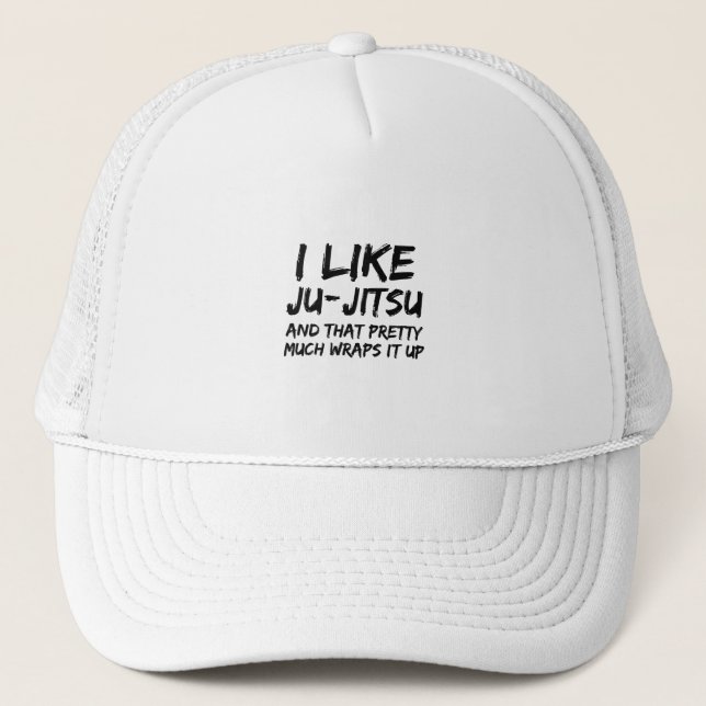 I like ju-jitsu trucker hat (Front)