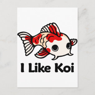 I Like Koi Postcard