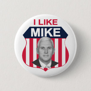 I Like Mike Shield 2 Inch Round Button