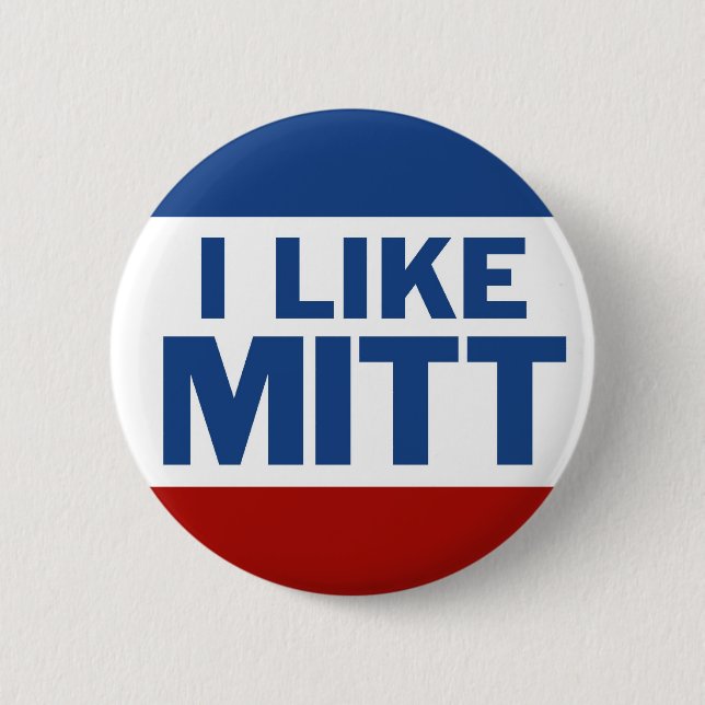 I Like Mitt 2 Inch Round Button (Front)
