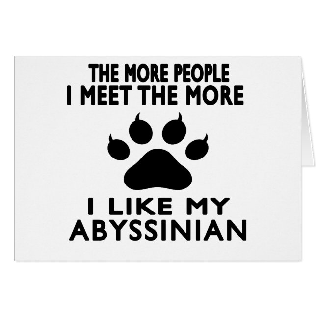 I like my Abyssinian. (Front Horizontal)
