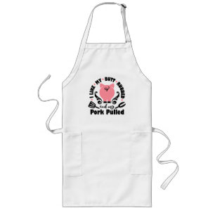 I Like My Butt Rubbed Long Apron