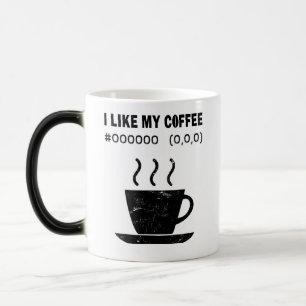 I Like My Coffee Black Funny Programmer Coder Mug