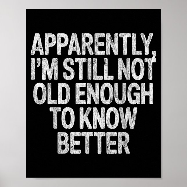 I Like My Husband A Little Bit Younger Saying Sarc Poster (Front)