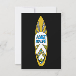 I like MY life surfboard Thank you notes