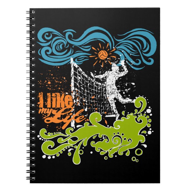 I like MY life Volleyball Notebook (Front)