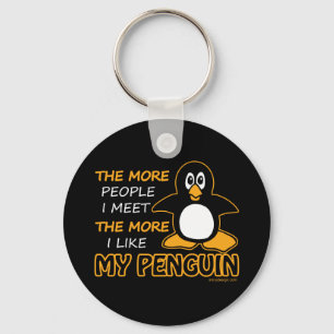 I Like My Penguin Keychain