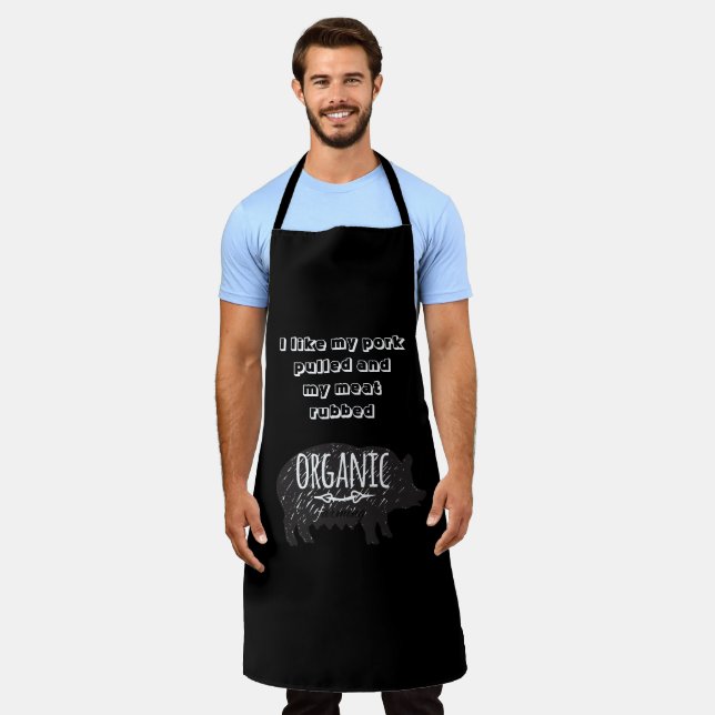 I like my pork pulled and my meat BBQ Black   Apron (Worn)
