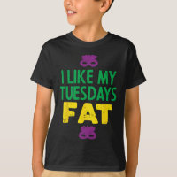 I Like My Tuesdays Fat Jester Mask Funny Mardi Gra