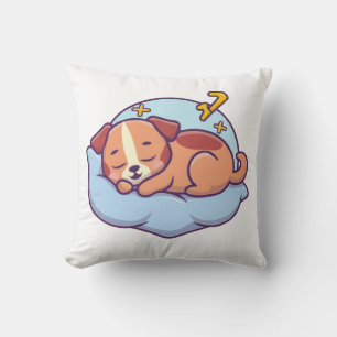 I Like Naps - Napping dog  Throw Pillow