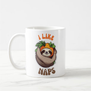 I like naps sloth coffee mug