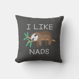 I Like Naps Throw Pillow