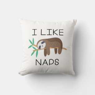 I Like Naps Throw Pillow