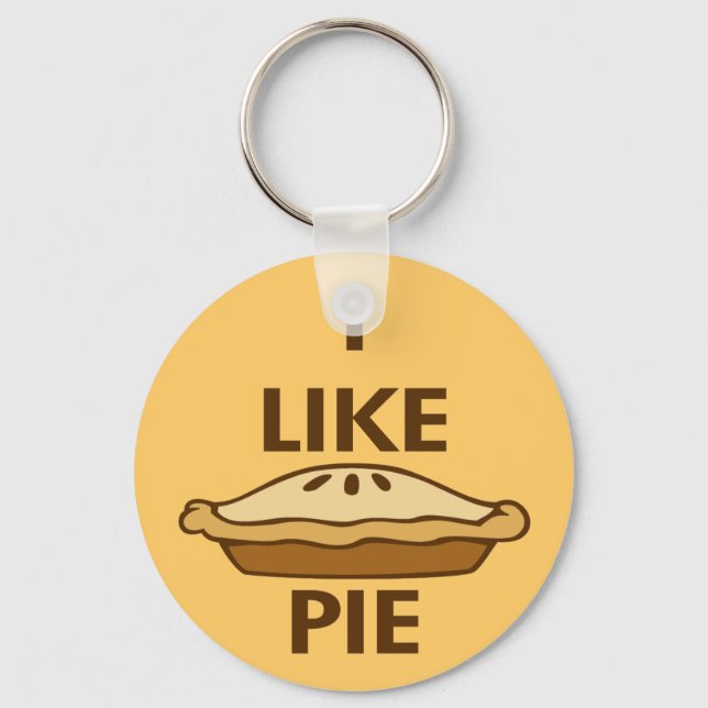 I Like Pie Keychain (Front)
