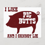 I like Pig Butts and I Cannot Lie BBQ Bacon Flyer<br><div class="desc">Show your appreciation for classic style rap lyrics ( I like Big Butts and I cannot lie ) with a southern bbq flavour!  Be your preferred pork bacon or barbeque,  you're sure make an delicious impression with this shirt!</div>