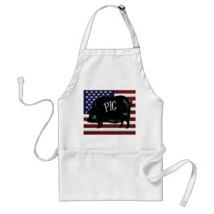 I Like Pig Butts and I Cannot Lie US Flag Standard Apron