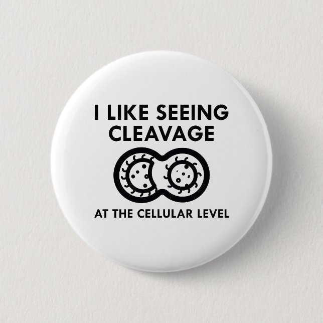 I Like Seeing Cleavage 2 Inch Round Button (Front)