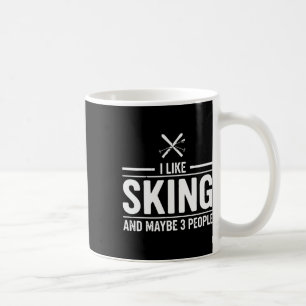 I Like Skiing Mountain Coffee Mug