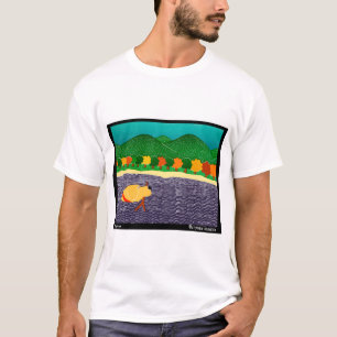 I like Sticks-Autumn Yellow Lab, Stephen Huneck T-Shirt