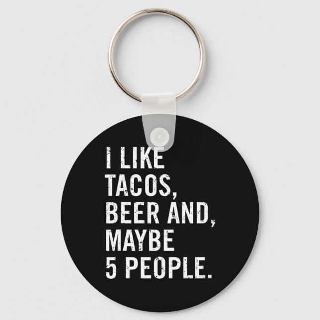 I Like Tacos Cinco De Mayo  Keychain (Front)