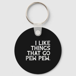 I Like Things That Go Funny Saying American Men Wo Keychain