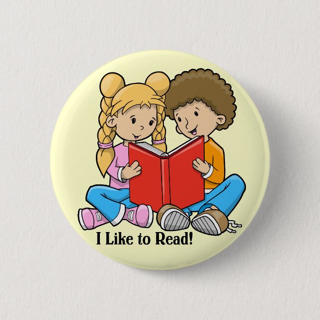 I Like to Read button (Front)