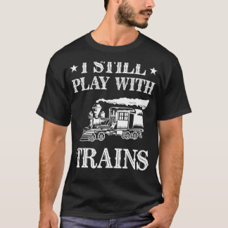 I Like Trains Model Train Men Women Locomotive T-Shirt