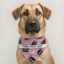 I Like Treats Too Pink Spider Pet Costume
