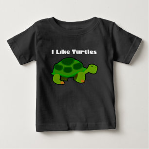 I Like Turtles - Baby Fine Jersey T-Shirt T-Shirt