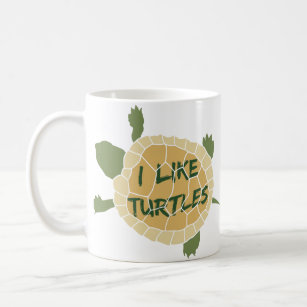 I Like Turtles Coffee Mug