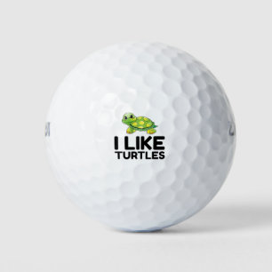 I Like Turtles Golf Balls