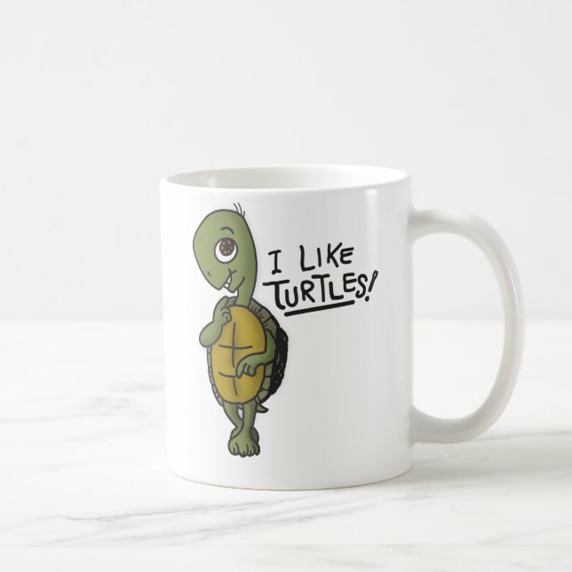 I Like Turtles Mug (Right)