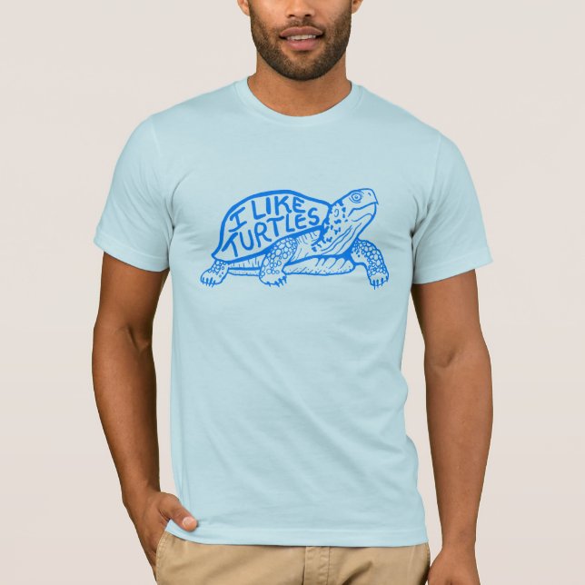 I Like Turtles tee shirt (Front)