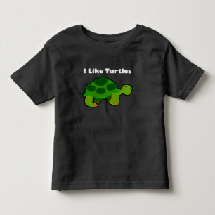I Like Turtles - Toddler Fine Jersey T-Shirt