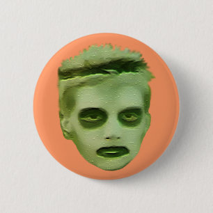 I Like Turtles Zombie Kid - Badge 2 Inch Round Button