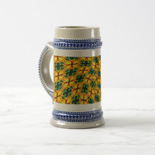 I Like Unique Flowers Beer Stein