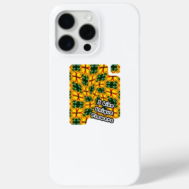 I Like Unique Flowers Case-Mate iPhone Case (Back)