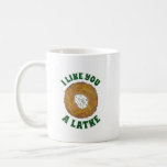 I Like You a Latke Potato Pancakes Hanukkah Foodie Coffee Mug<br><div class="desc">Design features an original marker illustration of a delicious latke potato pancake topped with sour cream, a staple in Jewish holiday cuisine. Ideal for Hanukkah celebrations! This Chanukah latkes design is also available on other products. Lots of additional foodie designs are also available from this shop! Don't see what you're...</div>
