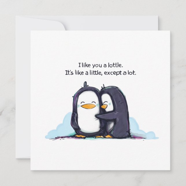 I Like You a Lottle Invitation (Front)