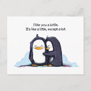 I Like You a Lottle - Postcard