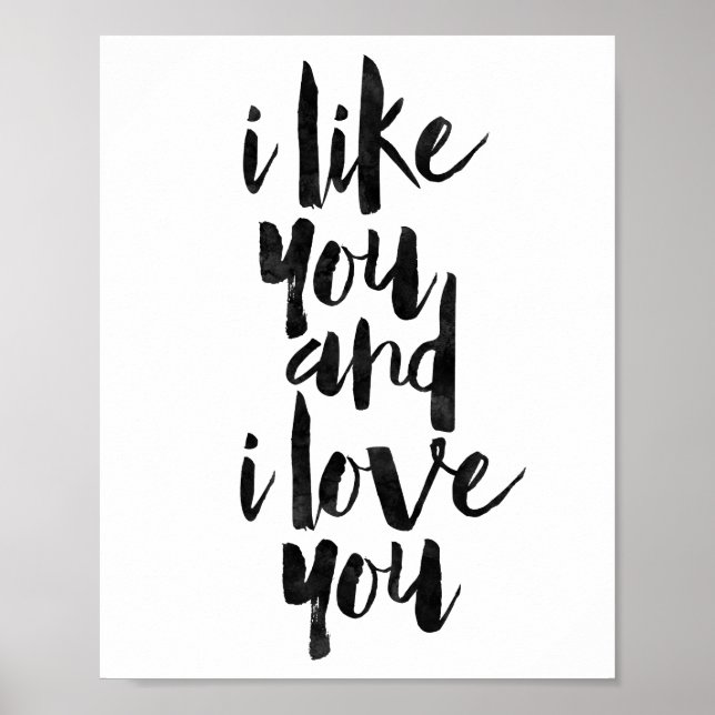 I Like You And I Love You Poster (Front)