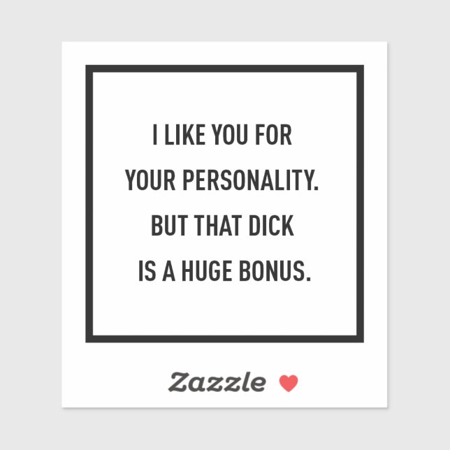 I like you for your personality but... (Sheet)