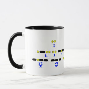 I LIKE YOU  Morse Code Mug